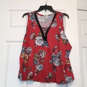 Floral Sleeveless top